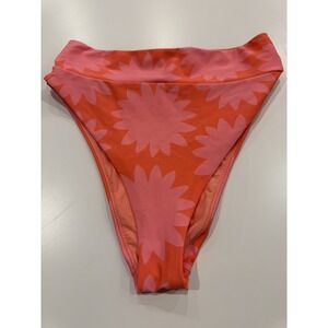 Aerie Swim Bottom High Cut Cheeky  Tropical Print Size Medium